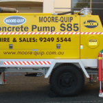 Concrete Pump Hire S85 side view